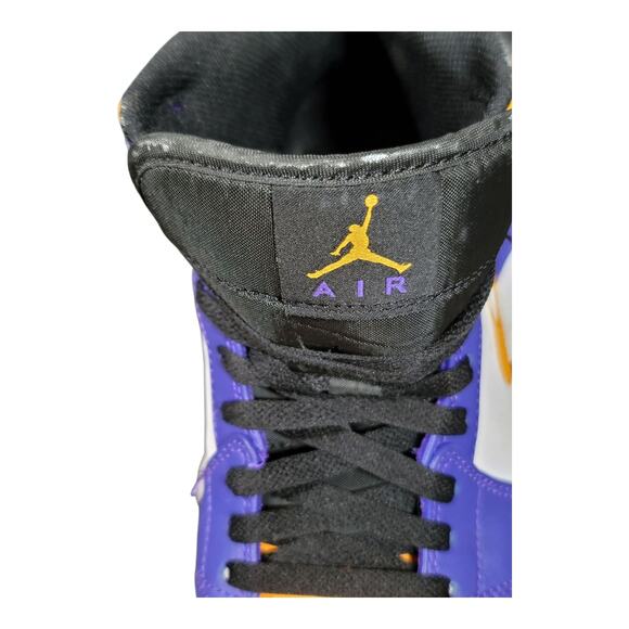 Jordan 1 Mid Top Lakers Basketball Sneakers DQ8426-517 Men\'s Size‎ 8.5 US main image 7